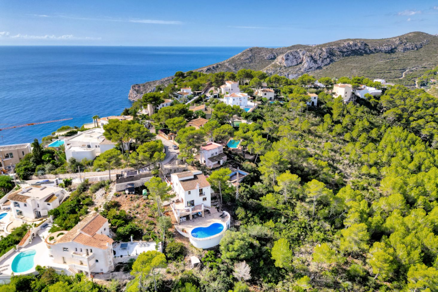 Stunning villa for sale with breathtaking panoramic views of Granadella Natural Park in Javea.