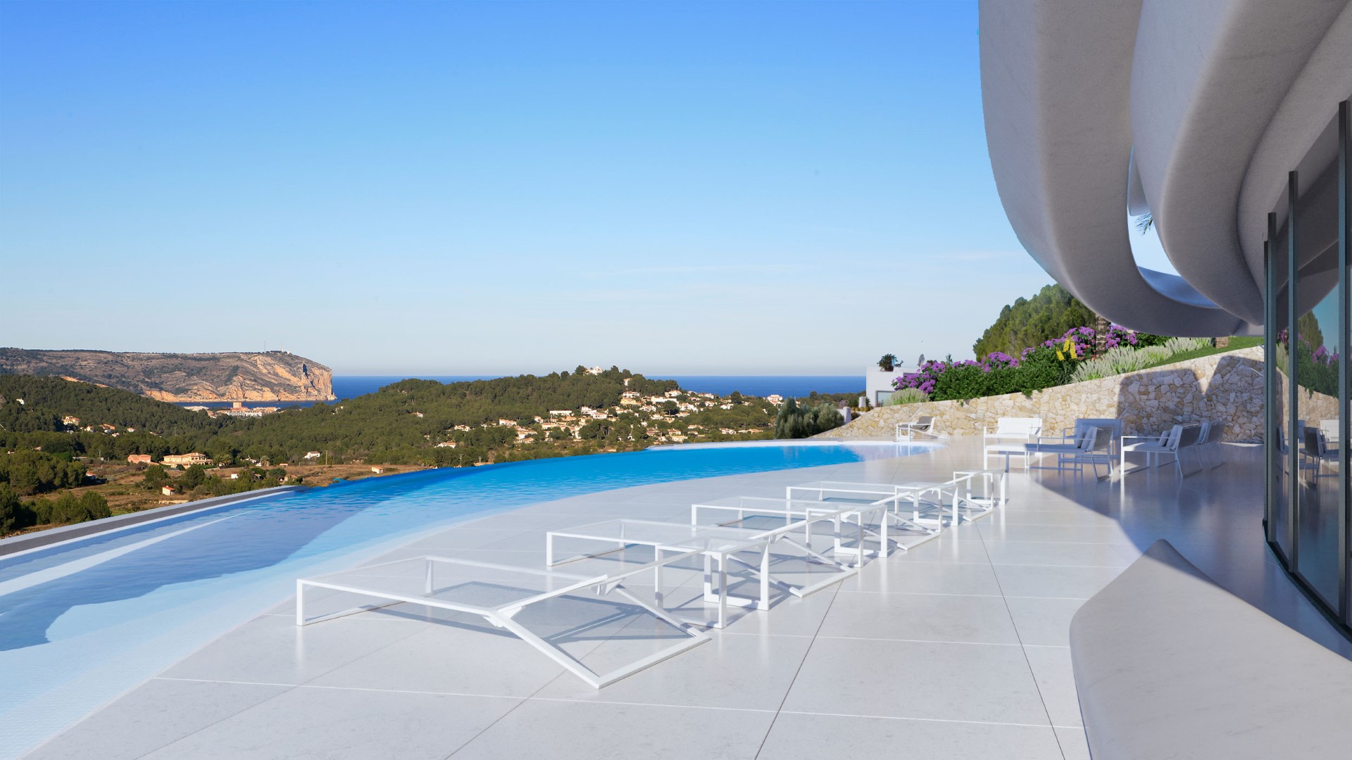 Unique Modern villa for sale overlooking the whole of Javea